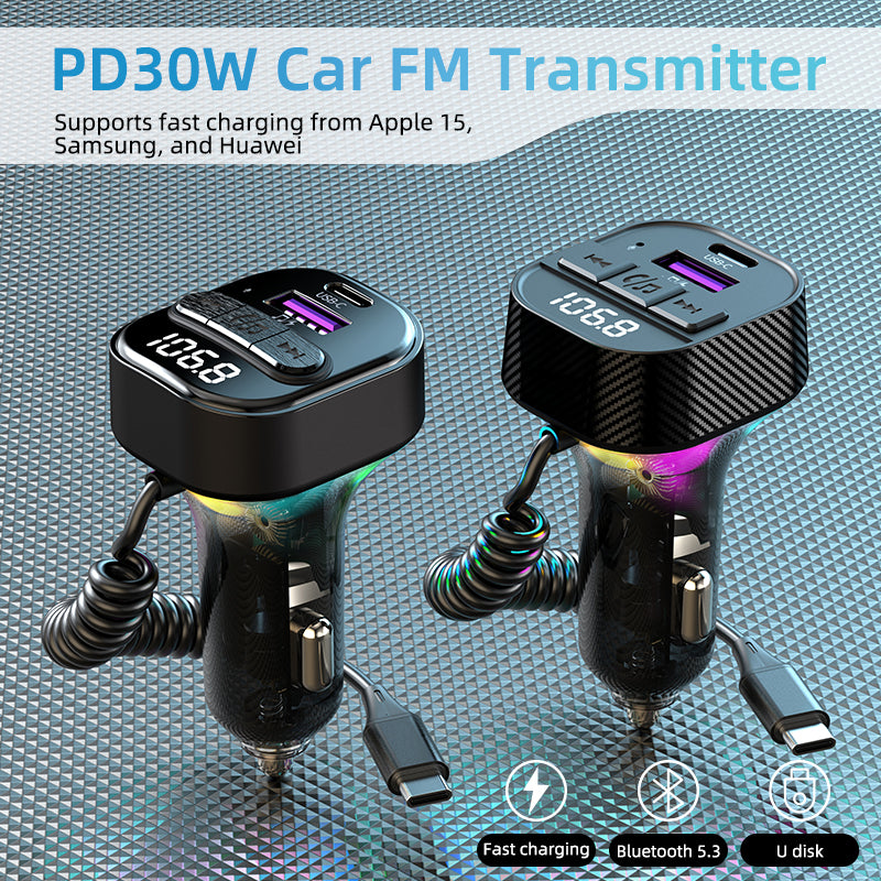 C53 Car Bluetooth Receiver FM Transmitter MP3 Player Fast Charging Car Charger C53 Car Bluetooth Receiver FM Transmitter MP3 Player Fast Charging Car Charger